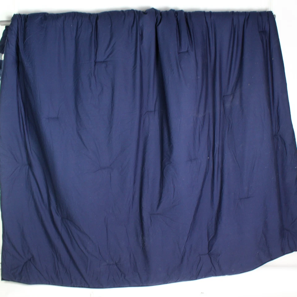 Queen Bedding Set of 3 Nautica 2 Pillowcases & Comforter Navy Blue Plaid - Image 3 of 4