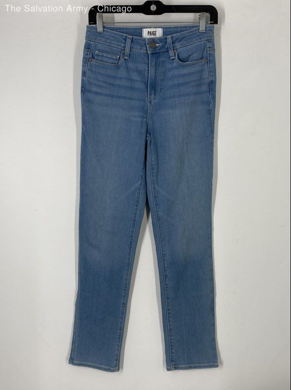 Paige Womens Blue Hoxton 5-Pocket Design Slim Fit Denim Ankle Jeans Size 26