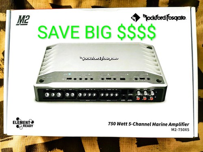 #ad * #M2 750X5 ROCKFORD FOSGATE 750 WATT MARINE AMPLIFIER $489.99