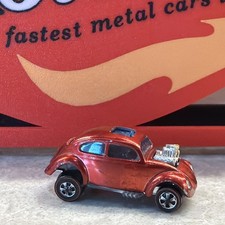 Auto giocattolo vintage Hot Wheels Redline 1968 Spectraflame arancione personalizzata Volkswagen HK