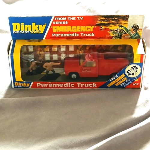 Dinky 267 Paramedic Truck Vintage, Boxed No Badge