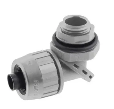 Hubbell PS0509NGY Swivellock Liquidtight Fitting 1/2" Nonmetallic Conduit Gray - Image 1 of 2