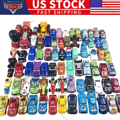 New Disney Pixar Cars Movie 1:55 Alloy Lightning McQueen Chick King Toy US STOCK