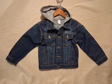 Kids Denim Hoodie Coat