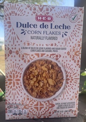 2 Boxes HEB H-E-B Dulce De Leche Corn Flakes Cereal 13oz Box