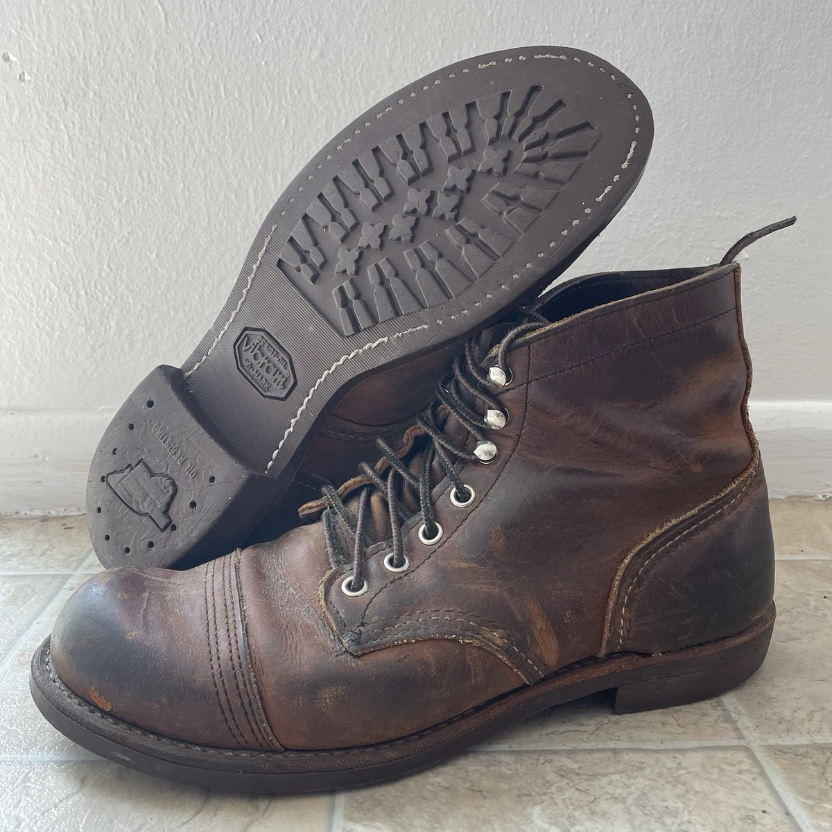 Red Wing Shoes Brown Red Wing Iron Ranger Boots for Men for Sale 