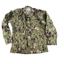 U.S Navy Blouse Medium Regular Working Uniform Type III NWU Seals Military Camo