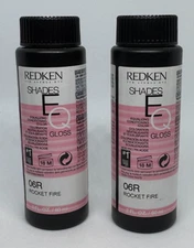 (2) REDKEN 5th Avenue NYC Shades EQ Gloss - Rocket Fire 06R - 2 FL OZ - NEW!!