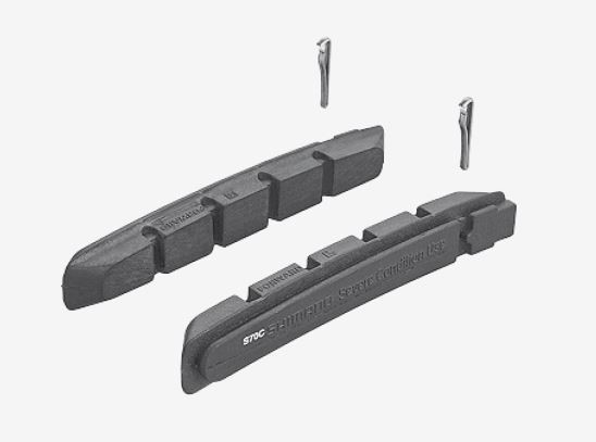Felgenbremsbelag Shimano S70C FüR Cartridge Bremsschuh 4 StüCk 2 Paar-image