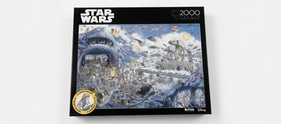 Star Wars Battle of Hoth 2000 Piece Puzzle Buffalo Games - Excellent  Condition