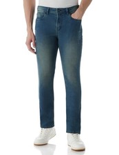 INKD Men's Regular Fit Jeans - Mid-Rise  Cotton Blend  Classic Styling  Co...