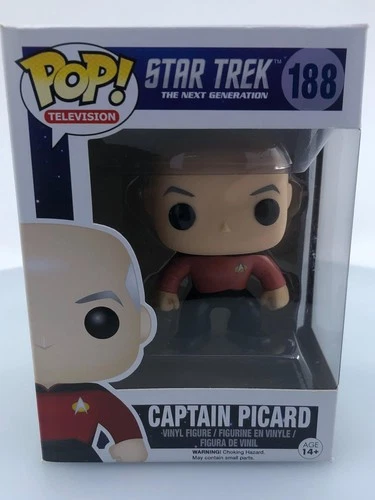 Funko POP! Television Star Trek Captain Picard #188 Vinyl Figure DAMAGED BOX