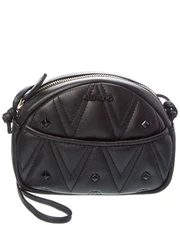 Valentino By Mario Valentino Moony Diamond Leather Crossbody Women's Black
