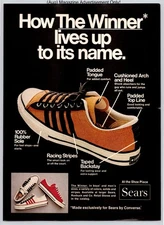 Converse Winner Athletic Cushioned Sneaker Promo Vintage 1972 Advertisement