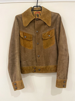 El Toro Bravo Vintage Suede Jacket Size 34 Made in Mexico