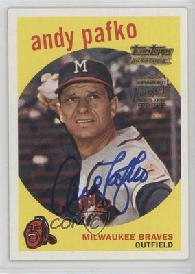 2001 Topps Team Topps Legends Andy Pafko #TT27F Auto i7g