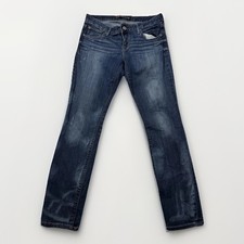 Express Stella Low Rise Ankle Skinny Jeans Womens Blue Denim Stretch Zip Fly - 8