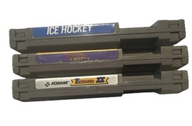 Vintage Nintendo NES Volleyball Ice Hocky Track and Field Video Game Lot of 3