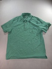 Tommy Bahama IslandZone Supima Polo Shirt Men XL Green Pocket Short Sleeve