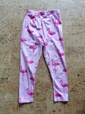 Leggings Flamingo Gr 110 Pink Für Mädchen Girls Hose Kinder