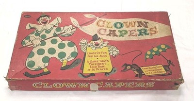 Whitman Clown Capers Children's Board Game Complete Vintage 1957 NOTE