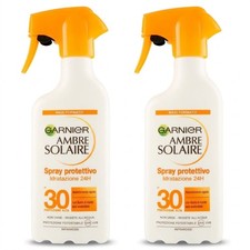 Garnier Ambre Solaire Protection Spray 24H Hydration SPF30 300ml X2 33.32 per litre