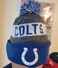 Indianapolis Colts NFL New Era Winter Hat Unisex Blue/Gray AFC Football