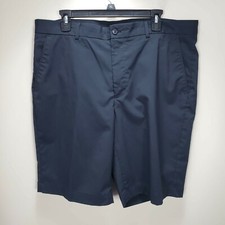 Greg Norman black flat front golf shorts mens 38