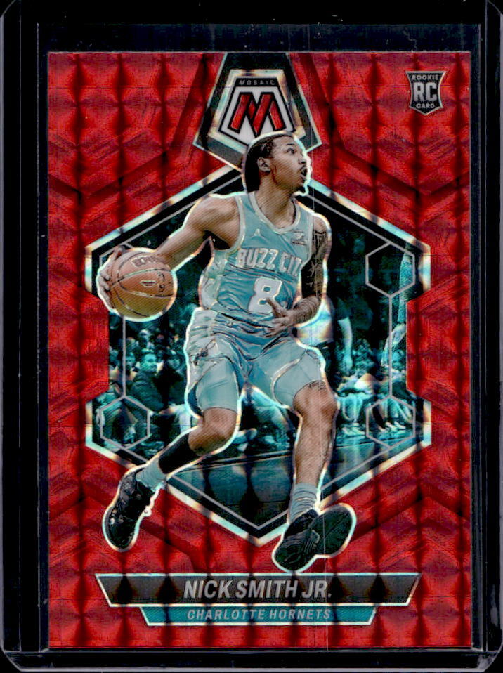 2023-24 Mosaic Nick Smith Jr. Red Prizm RC #242 Hornets