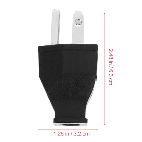 3 Prong Replacement Electric Plugs Extension Cord Male Plug End Replacement - Picture 5 of 9
