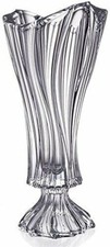Aurum Crystal AU51934, 16-Inch Clear Plantica Crystal Footed Vase
