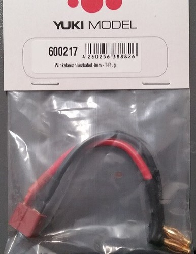 YUKI 600217 Winkel Anschlusskabel Ø4,0mm «-» Deans Buchse 4,0mm² - Bild 2 von 2