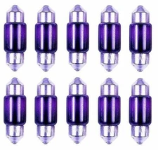 10x 3175 Purple 30MM 31MM Bright Dome Lamp Car Mini Festoon Light bulbs DE3175