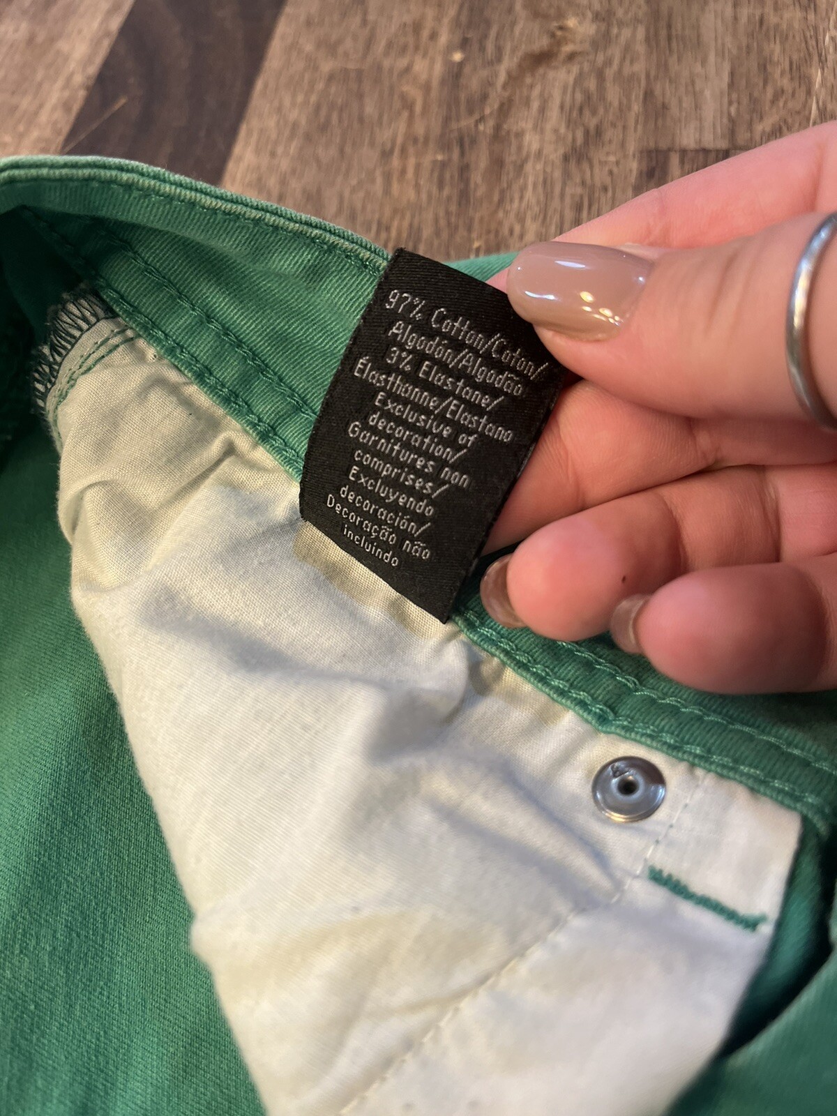 Calvin Klein Jeans Skinny Crop Size 8 Beautiful Green Color