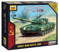 T-72 Soviet Main Battle Tank 1:100 Kunststoff Modell Kit Zvezda