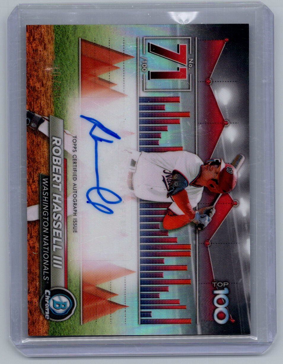 2024 Bowman Robert Hassell III Bowman Scouts' Top 100 Auto /99 #BTPA-71