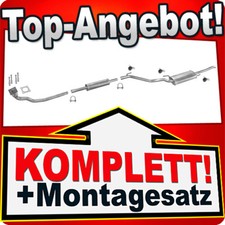 Auspuff für VW VENTO 1.9 D für ohne KAT 08.1993-1998 Auspuffanlage