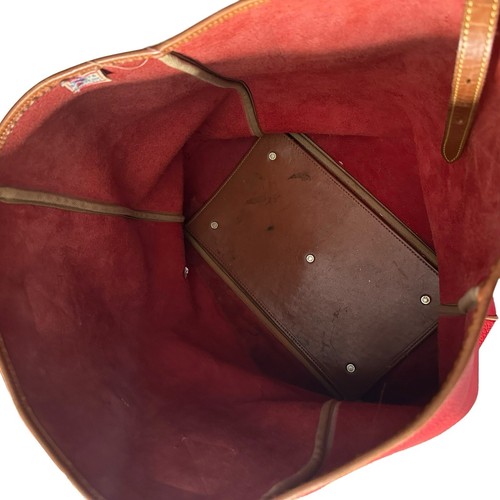 Dooney & Bourke Vintage Large Purse Red Pebbled Leather Tote Bag Adjustable - Picture 16 of 21