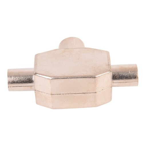 PAL TV IEC DVB-T 1F/2M 2 Way Aerial Coaxial Antenna Signal Splitter Metal*$i - Picture 8 of 9