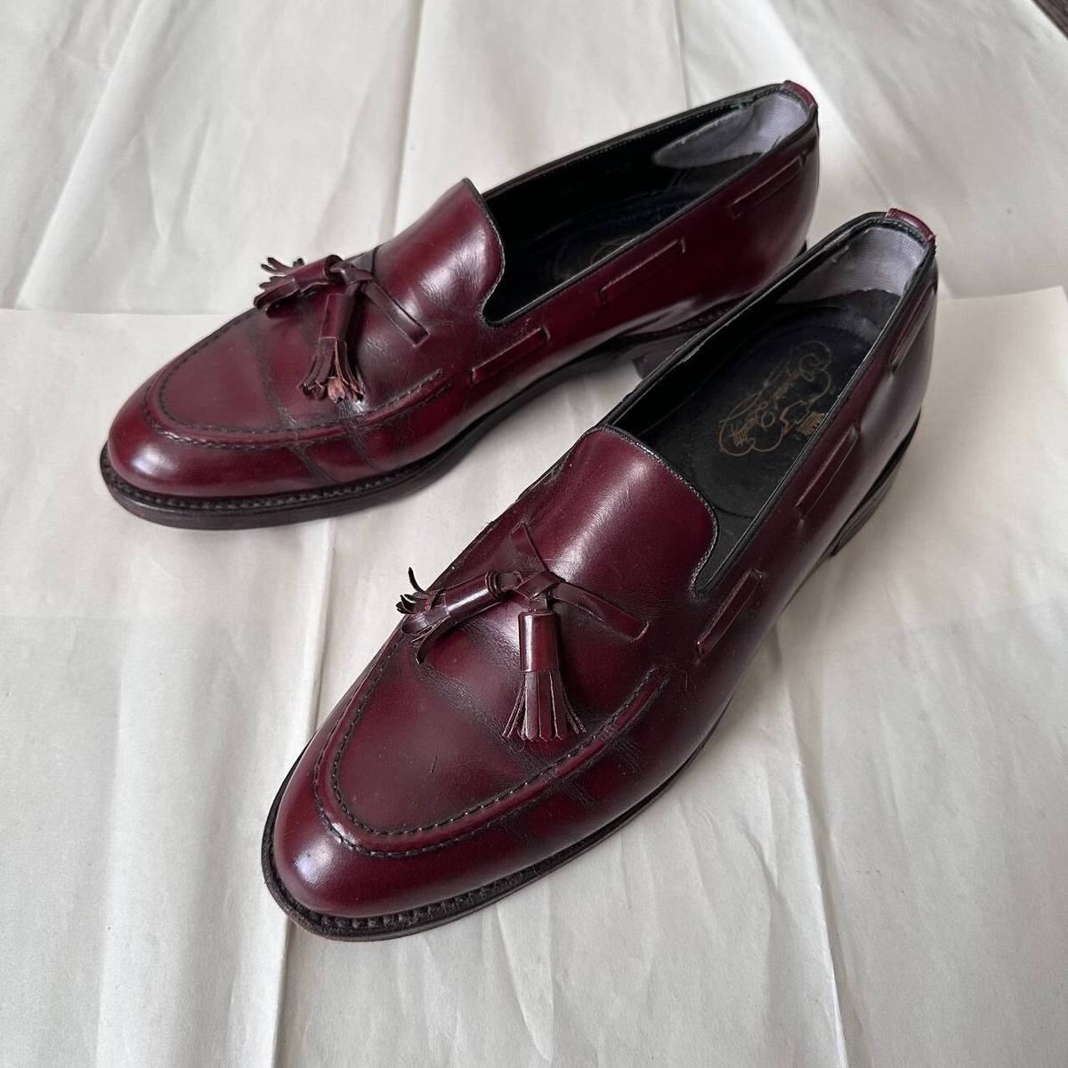 Florsheim Burgundy Leather Penny Loafers 17089-18 Burnished Dress Shoes 9.5 D Florsheim Men main image 4