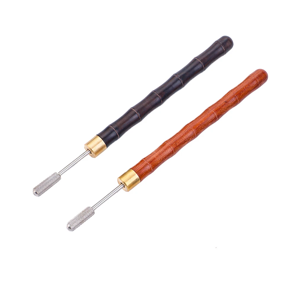 Applicatore perno a rullo bordo artigianale in pelle pittura ad olio colorazione strumento fai da te - Immagine 2 di 4