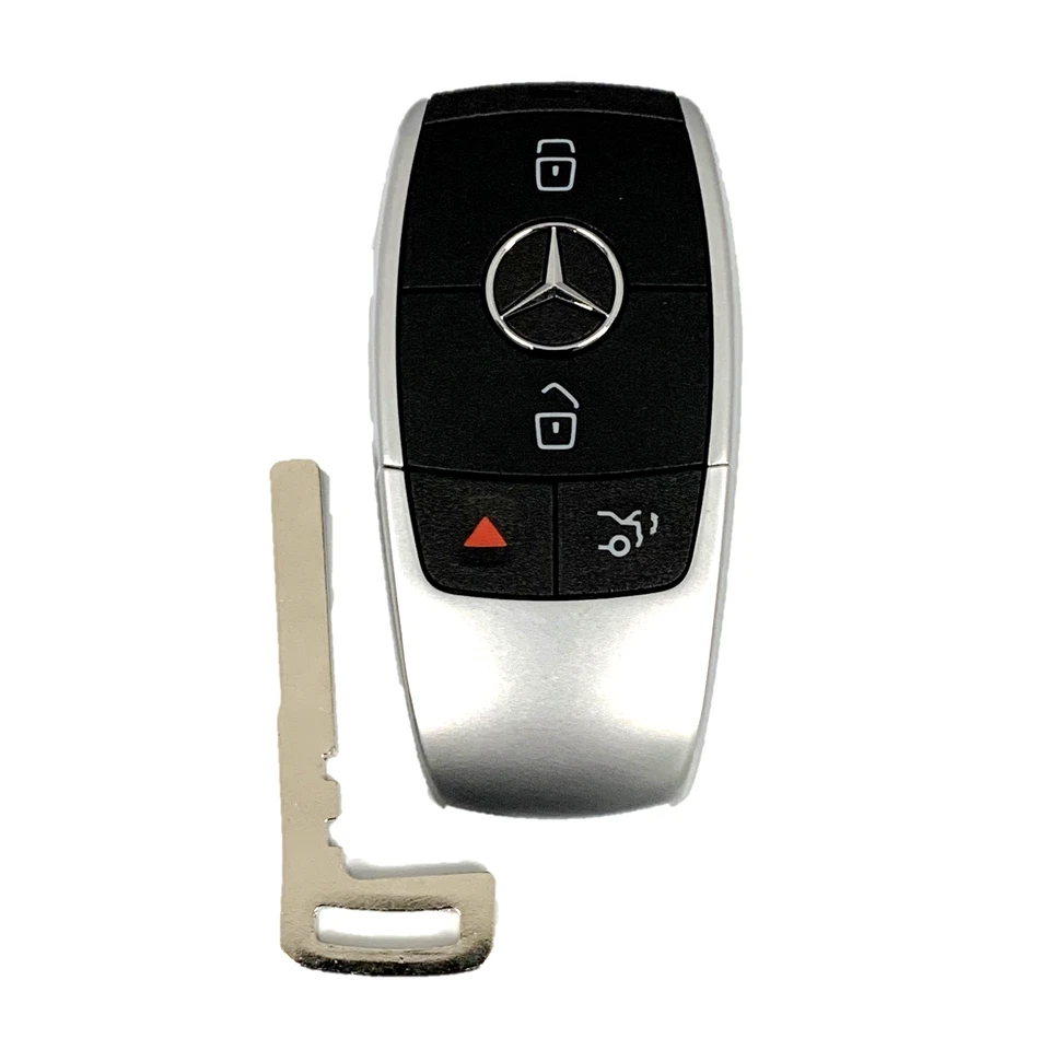 OEM Mercedes Keyless Remote Fob + UNCUT Key Mercedes Benz NBGDM3 - Image 4 of 4