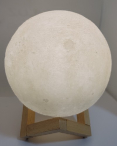 Enchanting 3D Moon Lamp with Touch Control Soft White & Yellow LED - Picture 3 of 12