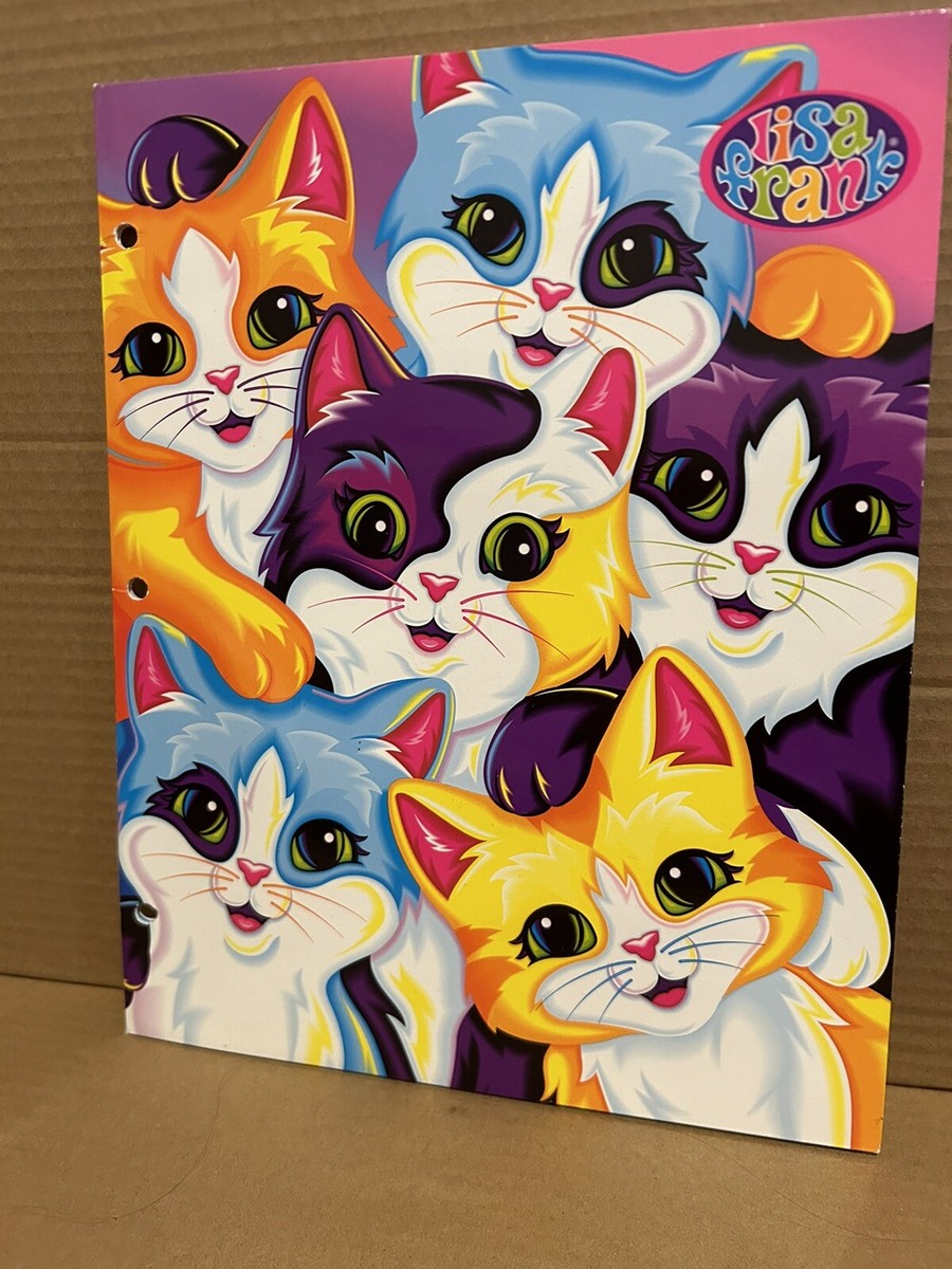 Lisa Frank Whisker Sisterhood Folder Retro Vintage Cats