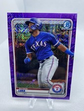 Bayron Lora 2020 Bowman Chrome Purple Refractor #’d /250 Short Print 🔥 🔥 🔥