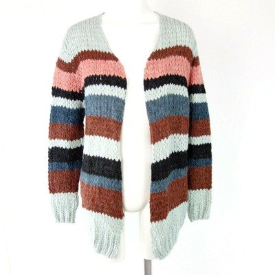 colourful knit cardigan