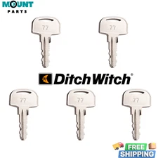 5 Keys Ditch Witch Trencher 701 Equipment Ignition Keys Fits JT RT FXSX MR