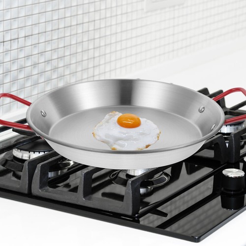 Stainless Steel Frying Pan Paella Acciaio Inossidabile Padella Sauce