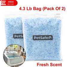 PetSafe ScoopFree Premium Crystal Cat Litter Refill For Reusable Tray 4.3lb 2Pcs