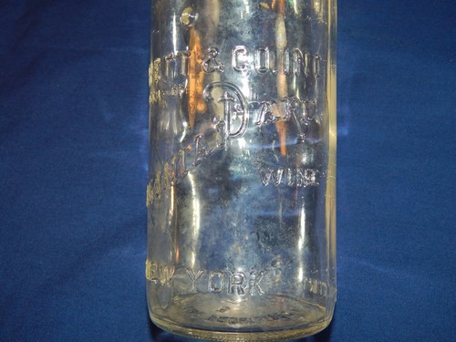 Pre-Pro Garrett & Co Virginia Dare Wine Bottle New York NY 1 & 5/8 Pt 1910s Era - Picture 4 of 9